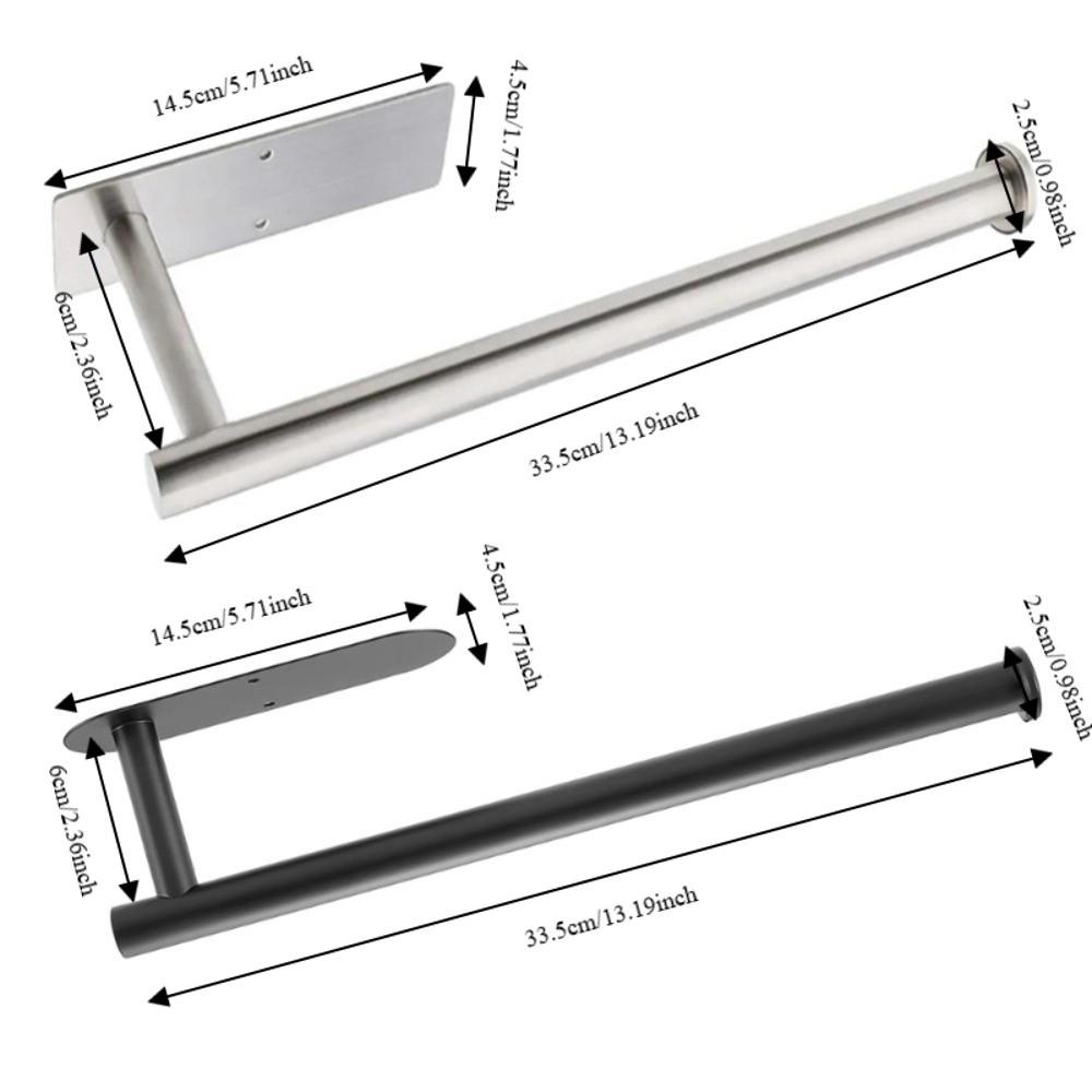 Sturdy Paper Towel Holder Stainless Steel Roll Dispenser High Quality Paper Holder  Space Saving