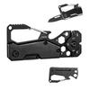 Multi Tool Folding Knife 10-in-1 Tool for Men Blackening Stainless Steel Gear with Carabiner Wrench and Screwdriver