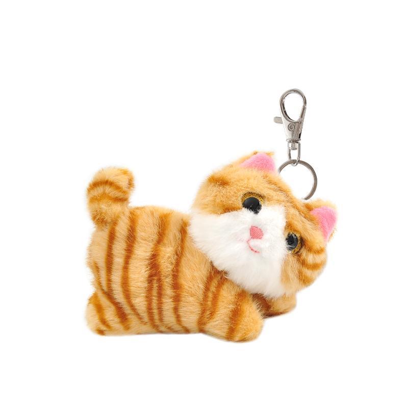 Cartoon Cat Plush Pendant Decoration Stuffed Doll Keychain Cute Bag Charm Doll Plush Boys & Girls Birthday Gift