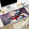 1pc Large Gaming Mouse Pad, UV Reactive Non-Slip Desk Mat, Washable PolyesterHarley QuinnComputer Pad with Vibrant Game Machine Print, Mouse