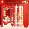Guochao Neujahr Schnelltrocknender Stift - Niedliches Pferde-Design, 0,5 mm Unterschrift, Perfekt für Büro & Schüler