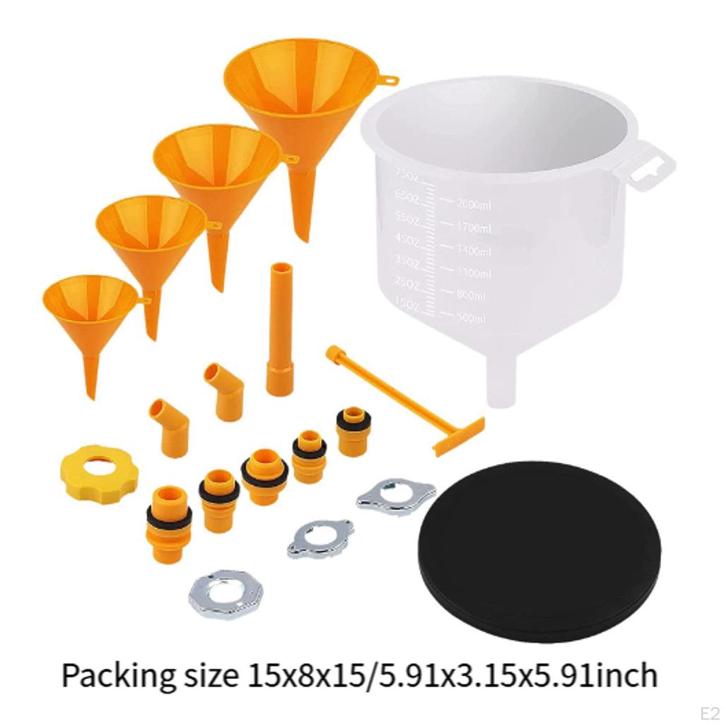 19-teiliges auslaufsicheres Kühlmittel-Trichter-Set mit Adaptern, Kfz-Zubehör, professionell, universell