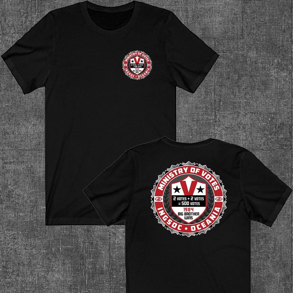 Men s and Women s T-shirts Orwell 1984 Ministry of Votes Ingsoc XXXXL