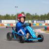 Electric Go-Kart for Children, 2 x 24V Motors, Drift Mode, 13 km/h, 119 x 77 x 54 cm, Blue