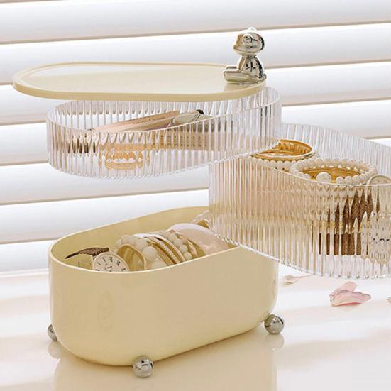 Multi-functional Storage Box 45720 Layers Rotatable Dust-proof Home Office Bathroom Countertop Cosmetic Jewelry Stationery