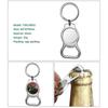 Ublimation Metal Blank Keychains Bottle Opener Key Ring Heat Transfer Sublimation Key Rings Customized Photo
