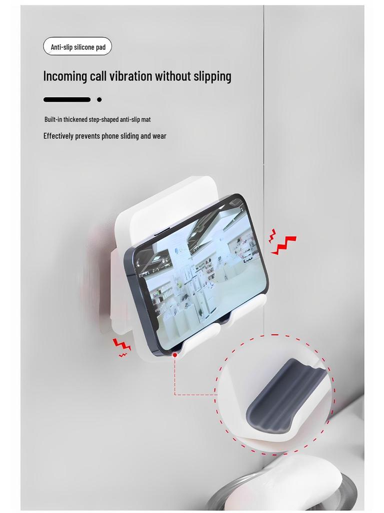 Wall-Mounted Bathroom Phone & Tablet Holder