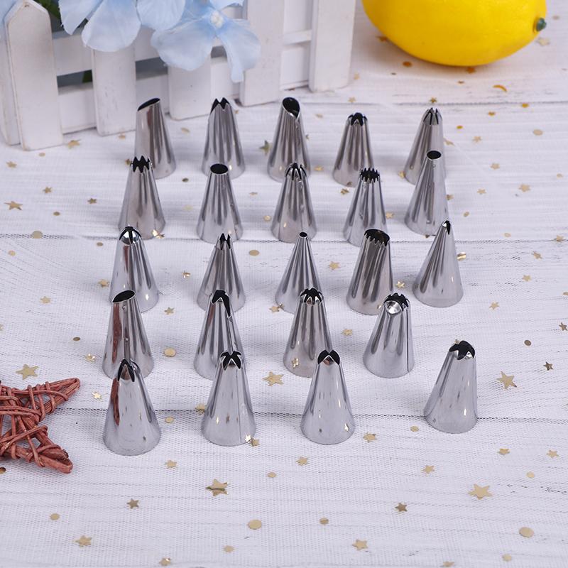 24/36/48 Pcs Edelstahl Icing Friedliche Düsen Werkzeuge Set Box Kuchen Dekorieren