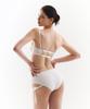VINAJ Chain Ribbon One-Sided Low Bikini Panties (White)