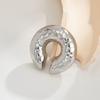 Hip Hop Stainless Steel C Shape Ear Cuff Silver Metal No Piercing Earrings Thread Irregular Shape Gold Jewelry Wear