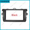 7 Inch Radio Fascia for Toyota Corolla 2007-2013 2 Din GPS DVD Stereo CD Panel Dash Mount Installation Trim Kit Frame