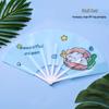 Portable Cartoon Folding Fan for Kids: Handheld, Seven-Fold Plastic Fan - Perfect Summer Gift