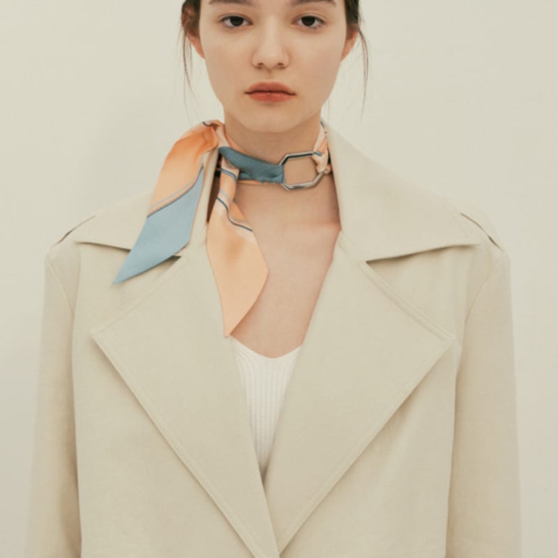 Saint Luxure Twilly Scarf Speak SL22SSTSP