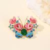 Elegant Floral Butterfly Brooch Alloy Accessory Unique Styles for Dresses Coats Portable and Stylish