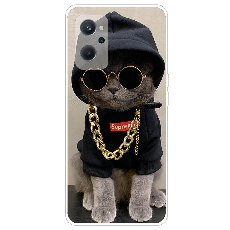 För Coque realme 9i Fodral Stötsäker Mjuk silikon TPU Baksida För oppo realme 9i 9 i i9 Realme9i Telefonfodral 9i Söt tecknad film