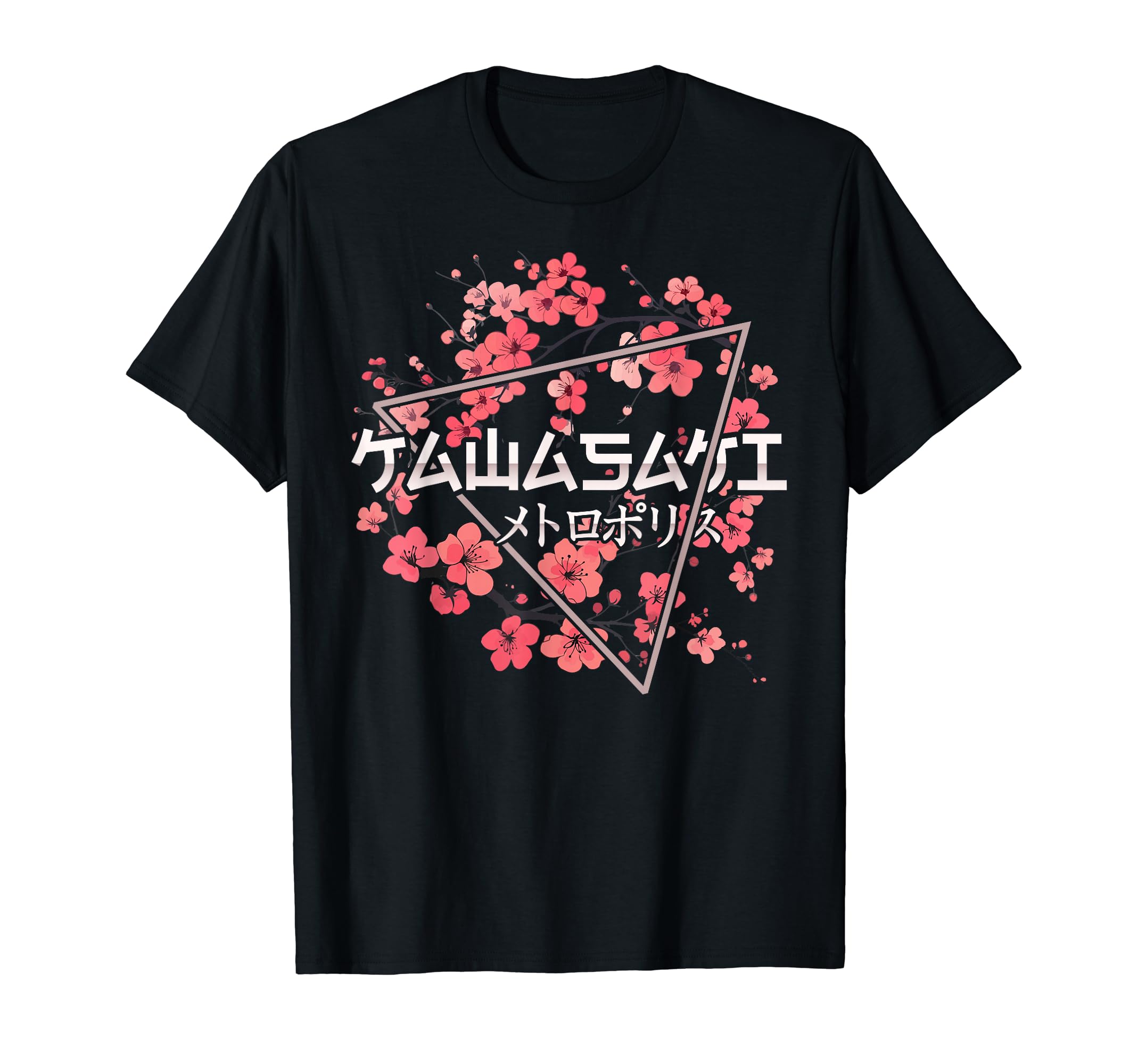 

Kawasaki City 80s Retro Cherry Blossom Japan Kawasaki T-Shirt чёрный
