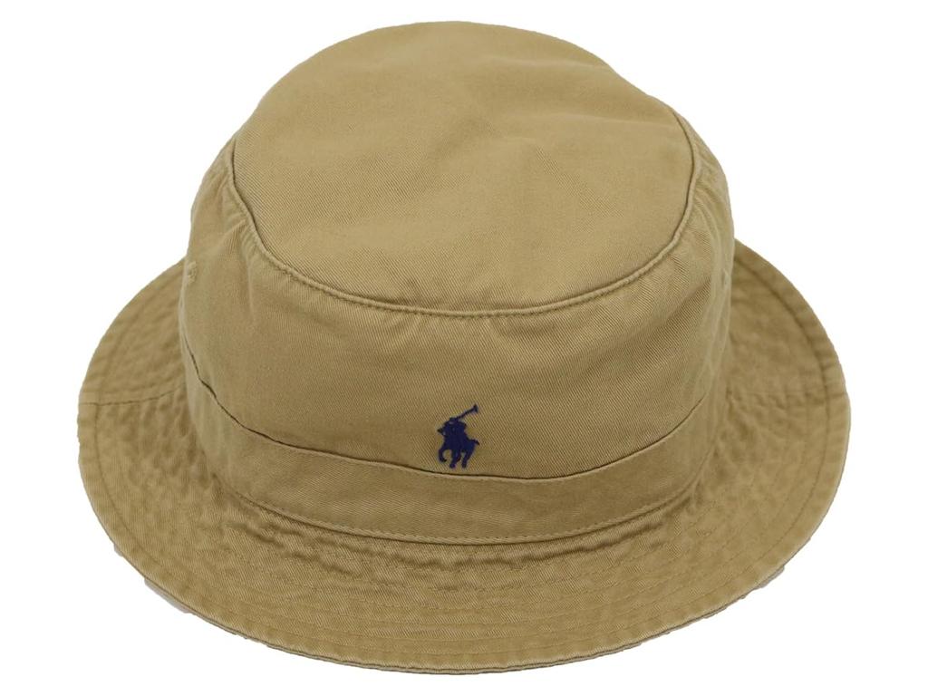 POLO Ralph Lauren and Solid Safari Hat with Sizes 0108691 Men's Women's One-Point Accent, CAFTAN, L/XL, [Used]
