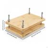 Bookbinding Press Bamboo-Colored Wooden Book Screw-Tightened for Workshops