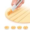 Plastic Dumpling Biscuit Roller Cutter Fancy Pie Cutting Artifact  Household Baking Tool
