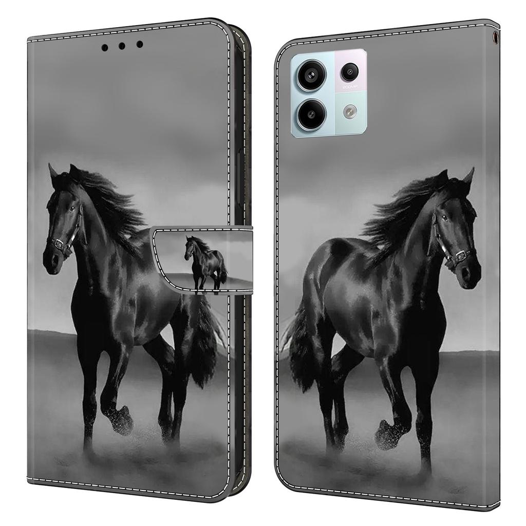 For Xiaomi Redmi Note 13 Pro 5G/Poco X6 5G Case 3D Pattern Flip Wallet PU Leather Phone Cover