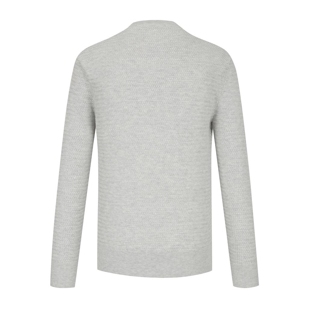 FERRAROMILANO Modified Herringbone Round Knit L/Grey (Am0Ftsr10132)