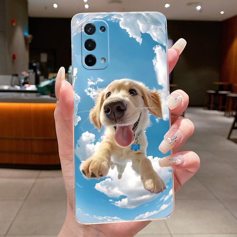 Casing For OPPO A74 5G CPH2197 Phone Case Luxury Dragon Cute Cool Boys Girls Pattern Soft silicone Back Cover Transparent Shell