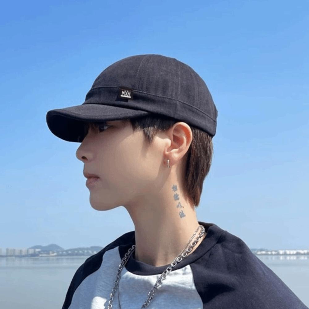 Solid Color Sun Hat Japanese Style Peaked Cap Fashion Short Brim Baseball Cap  Outdoor