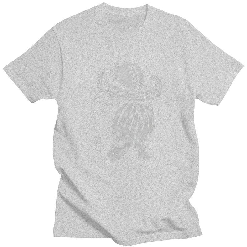 Male Jesus Crown T Shirt Round Neck Pure Cotton Short Sleeve Tee Shirt Novelty Loose Fit Summer Tyle Clothes