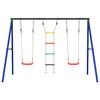 Swing Set with Swing Seats and Rope Ladder