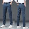 Spring And Summer New Casual Pants For Men, Elastic Thin Fit, Slim Fit, Small Straight Tube, Youth, Multi-Color Men'S Casual Pants