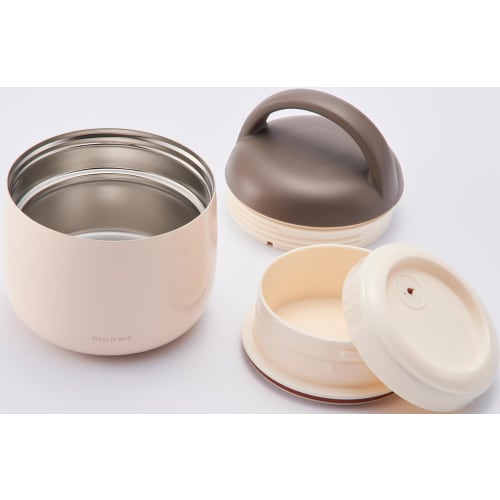 Reach Will Thermos RME-50SBL, Water Bottle/Mug, 500ml Capacity, Insulates Hot and Cold Water, Lightweight Design, Compact Size with Handle for Easy Ca