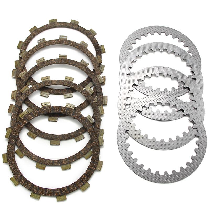 Motorcycle Clutch Friction Disc Plate Kit For Yamaha SRV250 Renaissa XV125S XV240 XV250 Virago Route V-Star XVS125 XVS250