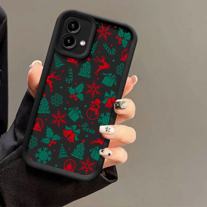 Christmas Snowman Elk Phone Case For Motorola Moto G86 G85 G75 G60 G56 G54 G53 G52 G35 G34 G22 G15 G14 Edge 60 50 Fusion Cover
