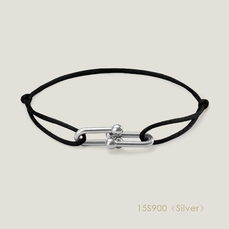 High Quality Classic Small U-Shape Charm Bracelets for Women Adjustable Silk Rope Bracelet Female Jewelry Gifts Wholesale