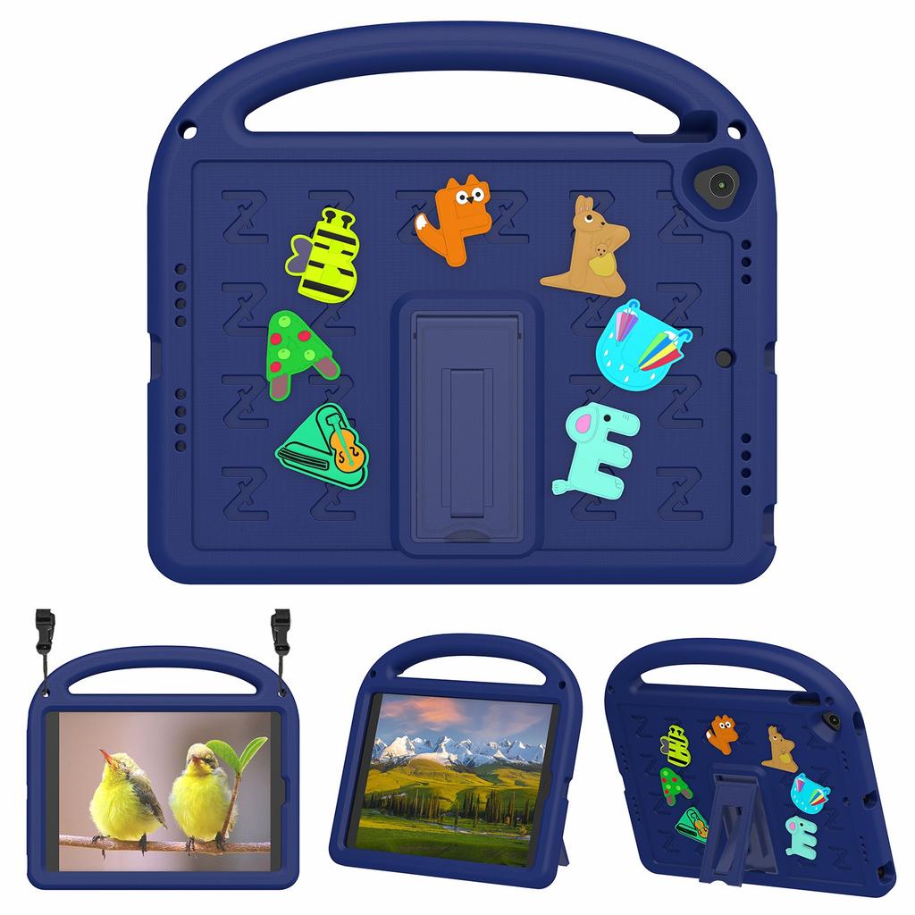 For iPad 10.2 (2021)/(2020)/(2019) Kickstand Case EVA+PC Tablet Cover Cartoon Design