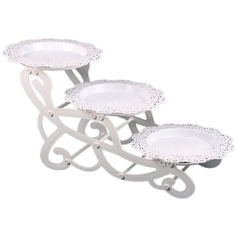 Cake Stand Birthday Cake Rack 3 Tiers Cupcake Display Holder Snacks Fruit Plate Wedding Party Tray Dessert Table Decor