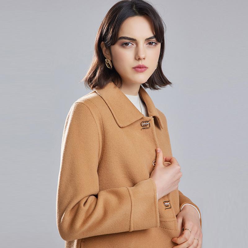 Women Wool Coat 100% Wool MODERN NEW SAGA Autumn Woolen Coat Winter Wool Overcoat Women Cashmere Long Jackets