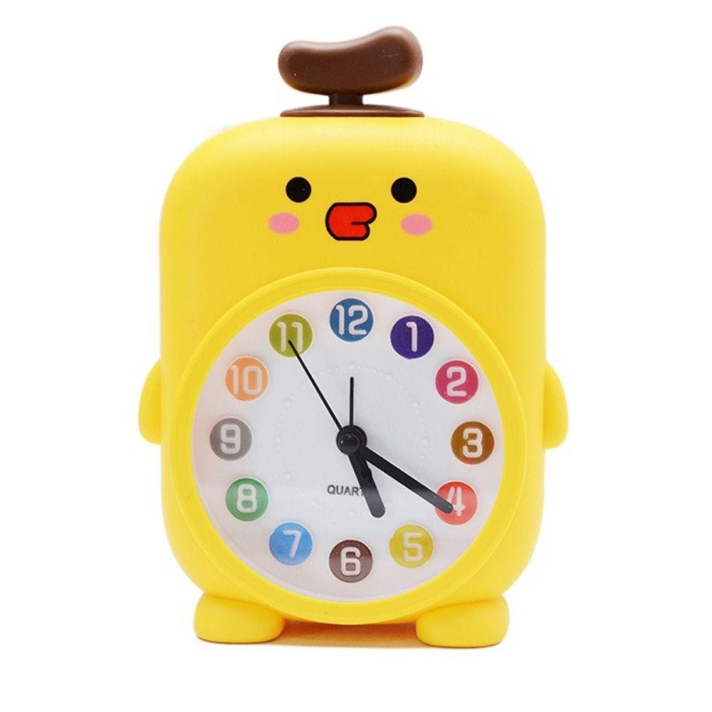 Funny Desktop Mute Clock Animal Pattern Small Desk Clock Creative Student Alarm Clock  Children's
