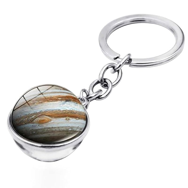

[ALOHAMONI] planet key ring earth month solar planet universe galaxy world map globe vintage night light Luminous shine ball type key chain key ring