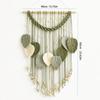 Handmade Woven Macrame Wall Hanging Cotton Rope Boho Wall Decor Leaf Wall Decor  Living Room Decor