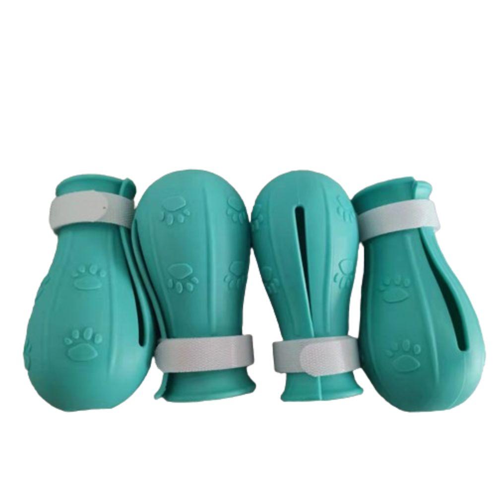 4Pcs Foot Cover Cat Claw Protector Anti-Scratch Bite Paw Nail Cover Boots  Washing Shoes