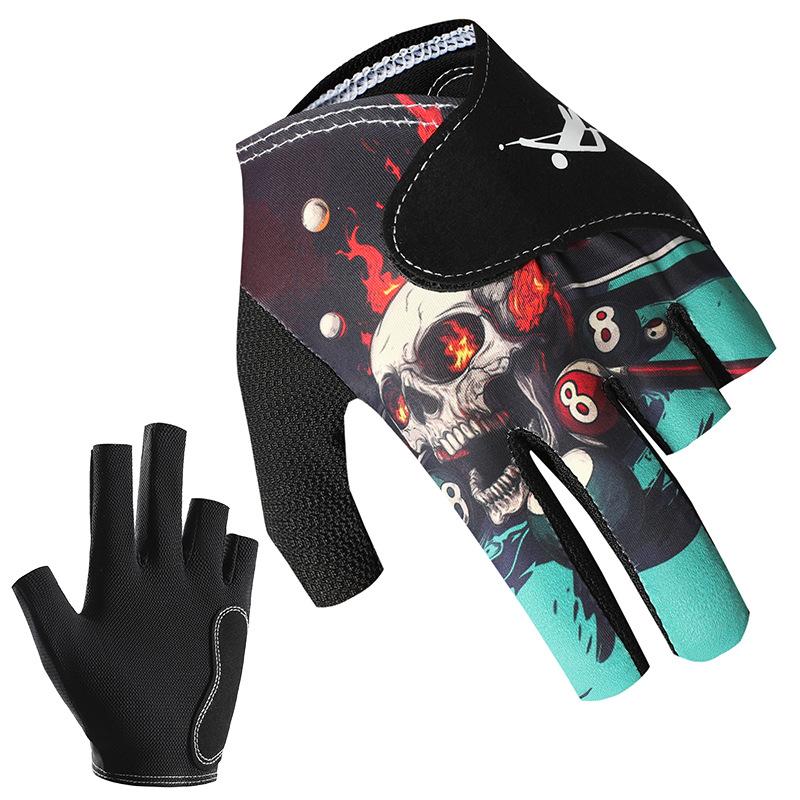 

Бильярдные перчатки высокого класса с открытыми пальцами, из ледяного шелка, дышащие, тонкие, нескользящие, специальные соревновательные перчатки для снукера и бильярда, одинарная упаковка