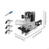 Dust Collection Router Jig Transparent Body Slotting with Cutter and Wrench Carpentry