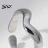 One-piece Open Ring Women Finger V-Shaped Curved Geometric Adjustable Fit