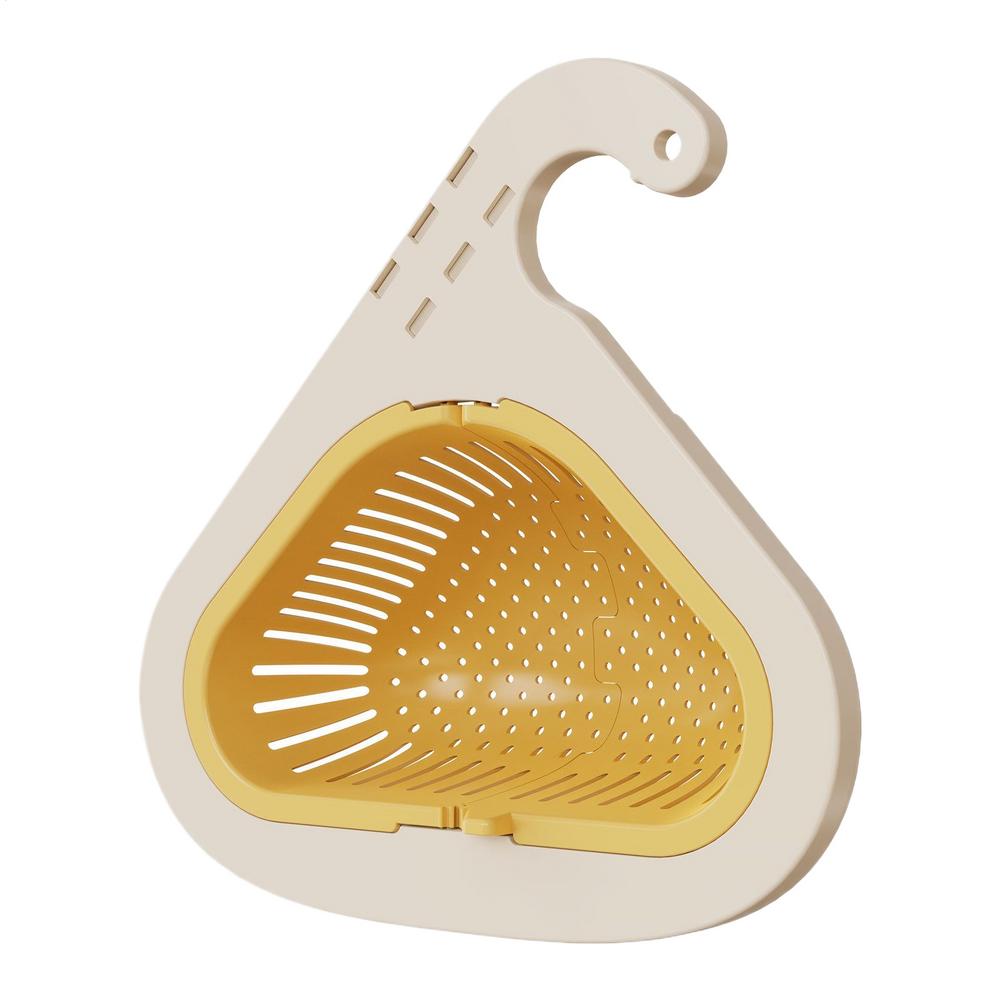 Corner Sink Strainer Drain Press Pouring Food Catcher Kitchen Faucet Strainer Basket for Vegetables Fruits Bar Home Food Prep