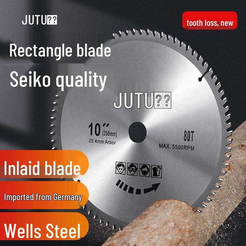 Stone-Proof Manganese Steel Circular Saw Blade for Gasoline Lawn Mowers & Brush Cutters - Universal Fit