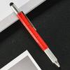 SIX IN ONE Multifunction Functions Screwdriver Luxury Metal Ballpoint Rollerball Pens Stationery Customized Logo Tool Pen Gift