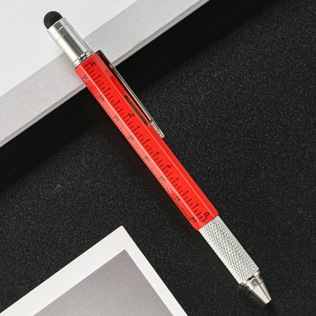 SIX IN ONE Multifunction Functions Screwdriver Luxury Metal Ballpoint Rollerball Pens Stationery Customized Logo Tool Pen Gift