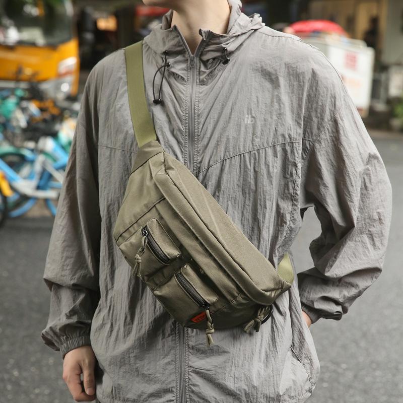 Outdoor Rainproof Single-shoulder Crossbody Bag, Fashionable Chest Bag, Large-capacity Casual Backpack, Sports Waist Bag