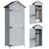 Wooden House, 77x52.5x178cm, Cabinet with Fold-Down Workbench